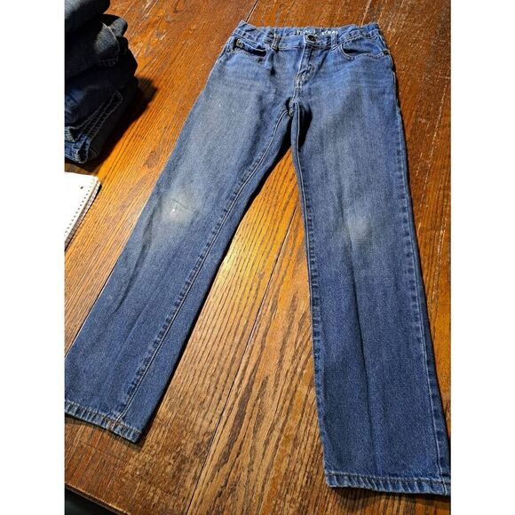 Boys Size 10 Place Straight Cotton Denim Blue Jean Pants w Adjustable Waist - Picture 1 of 4